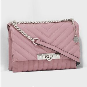Aldo Pink Quilted Crossbody Bag